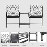 immagine-5-easycomfort-easycomfort-panchina-da-giardino-2-posti-con-tavolino-e-foro-per-ombrellone-nero-ean-8055776912837