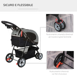 immagine-5-easycomfort-easycomfort-passeggino-pieghevole-per-cani-e-gatti-con-trasportino-staccabile-nero-e-grigio