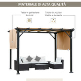 immagine-5-easycomfort-easycomfort-pergola-gazebo-da-giardino-in-acciaio-con-tende-regolabili-3x3m-marrone-chiaro