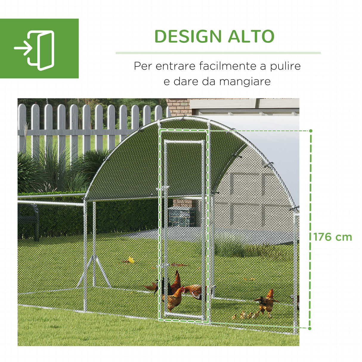 immagine-5-easycomfort-easycomfort-pollaio-da-giardino-per-12-14-galline-in-acciaio-zincato-e-pe-con-tettoia-e-serratura-660x190x195-cm