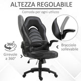 immagine-5-easycomfort-easycomfort-poltrona-gaming-o-da-ufficio-in-similpelle-nera-con-braccioli-pieghevoli-schienale-e-altezza-regolabile-ean-8054144133591