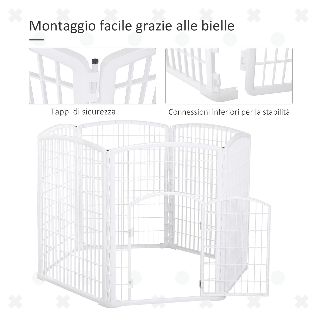 immagine-5-easycomfort-easycomfort-recinto-per-animali-domestici-animali-domestici-pp-135-x-95a-cm-bianco-ean-8055776912059