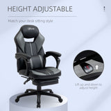 immagine-5-easycomfort-easycomfort-sedia-da-ufficio-imbottita-con-altezza-regolabile-sedia-ergonomica-reclinabile-per-computer-con-poggiapiedi-estraibile-in-similpelle-nera-e-grigia