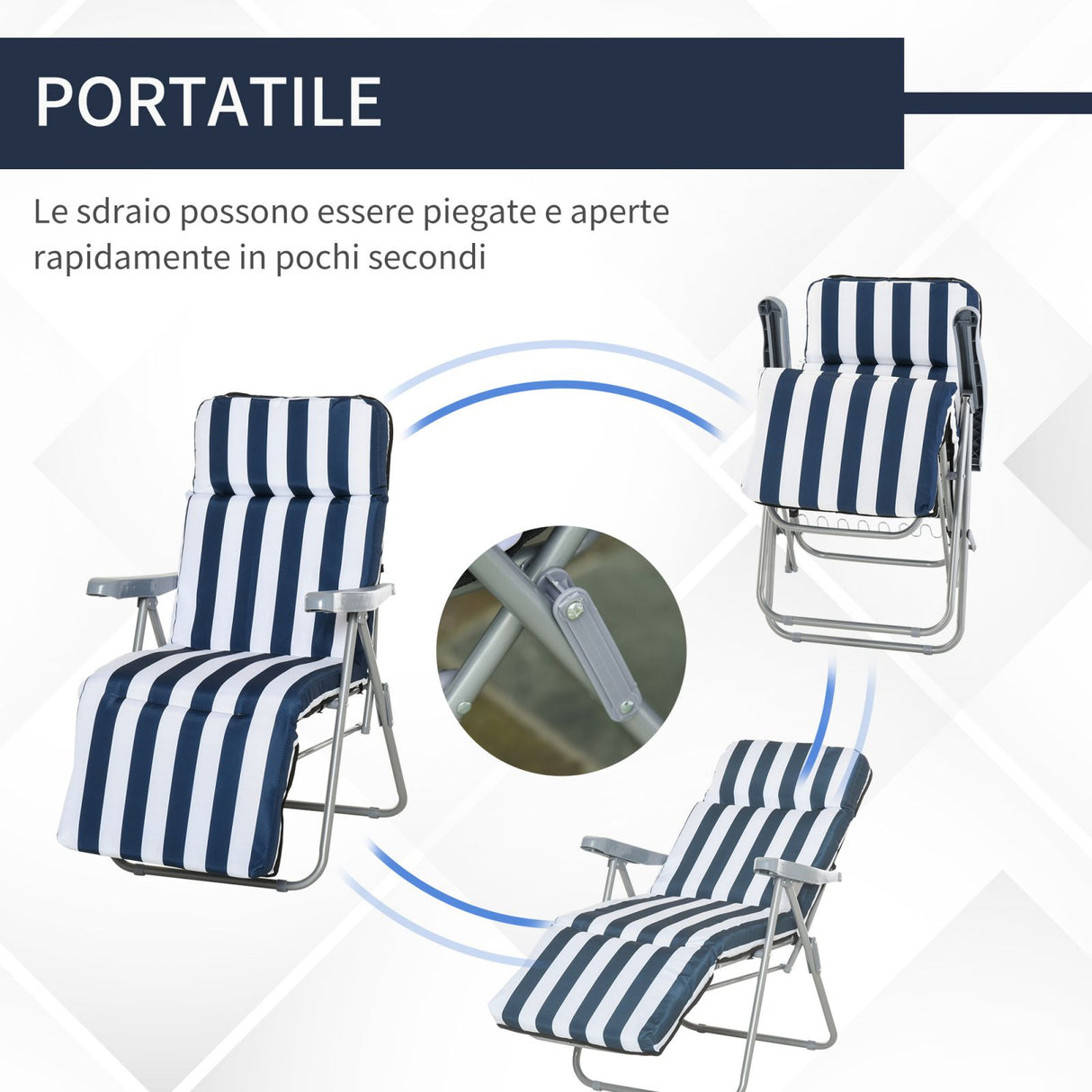 immagine-5-easycomfort-easycomfort-set-2-sedie-a-sdraio-pieghevoli-reclinabili-con-imbottitura-a-righe-e-braccioli-bianco-e-blu-ean-8055776915395