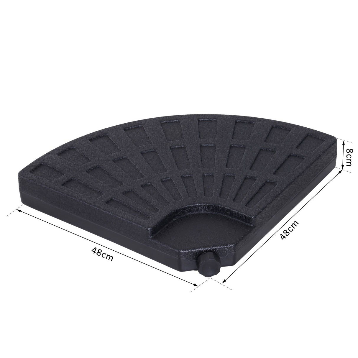 immagine-5-easycomfort-easycomfort-set-base-per-ombrellone-4-pezzi-componibili-max-17-litri-nero-hdpe-ean-8054111846745