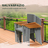 immagine-5-easycomfort-easycomfort-set-da-giardino-7-pezzi-tavolo-in-acciaio-e-6-sedie-in-legno-e-rattan-con-cuscini-grigio