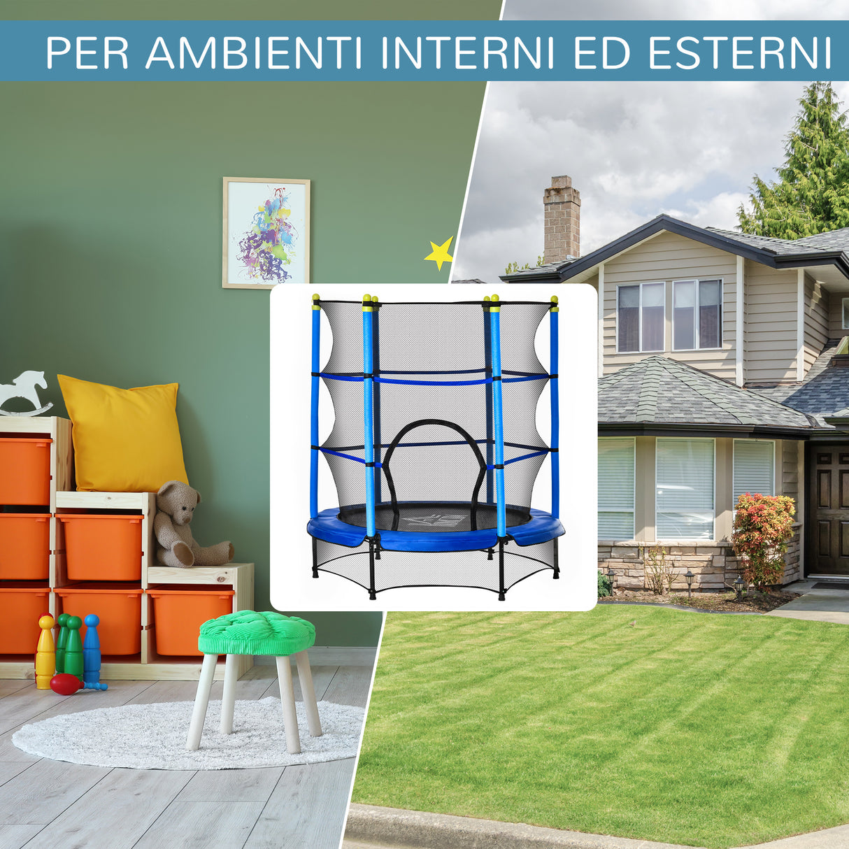 immagine-5-easycomfort-easycomfort-tappeto-elastico-per-bambini-3-6-anni-con-rete-bordo-imbottito-e-corde-elastiche-trampolino-da-giardino-140x160cm-blu-e-nero