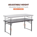 immagine-5-easycomfort-easycomfort-tavolo-campeggio-pieghevole-portatile-con-altezza-regolabile-effetto-legno-122x61x53715cm-ean-8054111848480