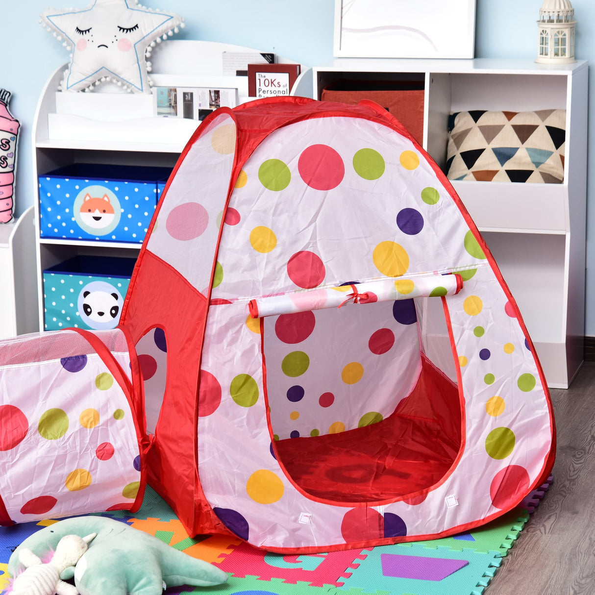 immagine-5-easycomfort-easycomfort-tenda-3-in-1-per-bambini-18-mesi-con-tunnel-vasca-palline-e-canestro-sistema-pop-up-290x120x90cm