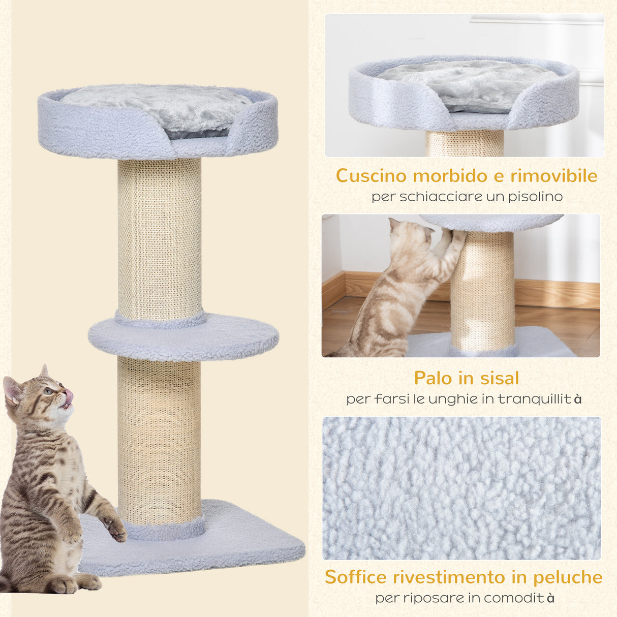 immagine-5-easycomfort-easycomfort-tiragraffi-per-gatti-con-lettino-rivestimento-peluche-e-palo-in-sisal-45x45x91cm-azzurro