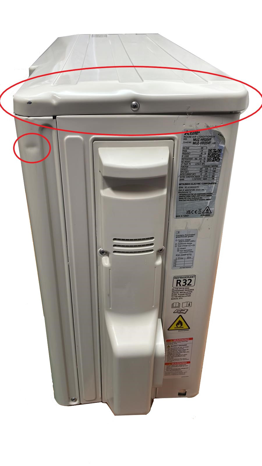 immagine-5-mitsubishi-electric-area-occasioni-climatizzatore-condizionatore-mitsubishi-electric-inverter-serie-smart-msz-hr-9000-btu-msz-hr25vf-r-32-wi-fi-optional-classe-aa