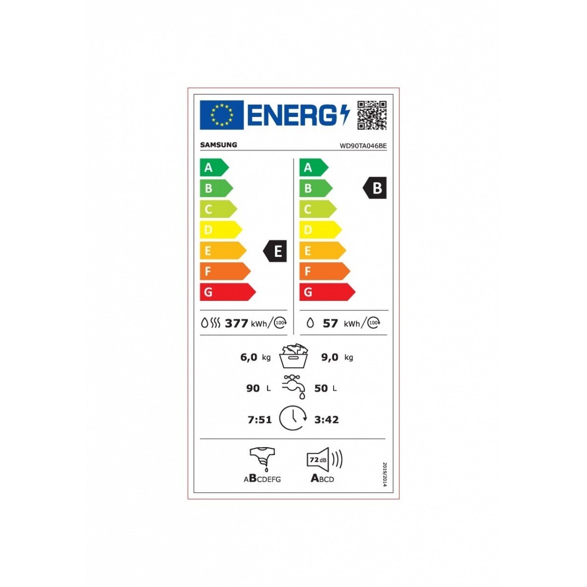 immagine-5-samsung-lavasciuga-a-caricamento-frontale-samsung-96-kg-1400-giri-serie-5000t-crystal-clean-wd90ta046be-classe-eb-ean-8806090762741