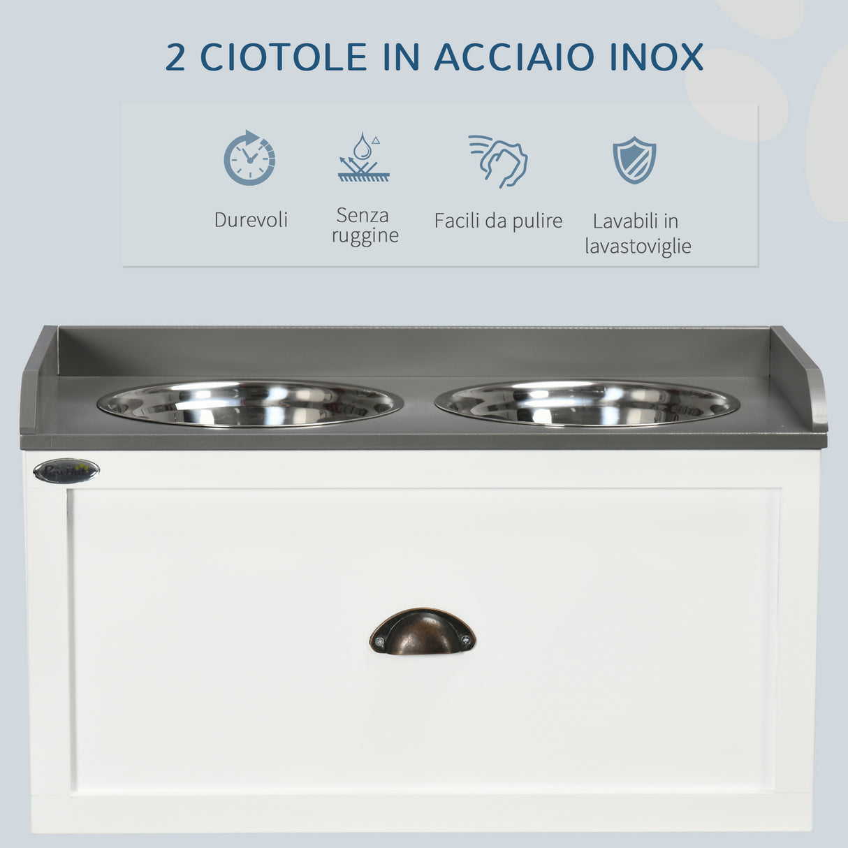 immagine-6-easycomfort-easycomfort-ciotole-per-cani-rialzate-in-acciaio-inox-e-legno-con-cassetto-60x30x36cm-bianco-e-grigio