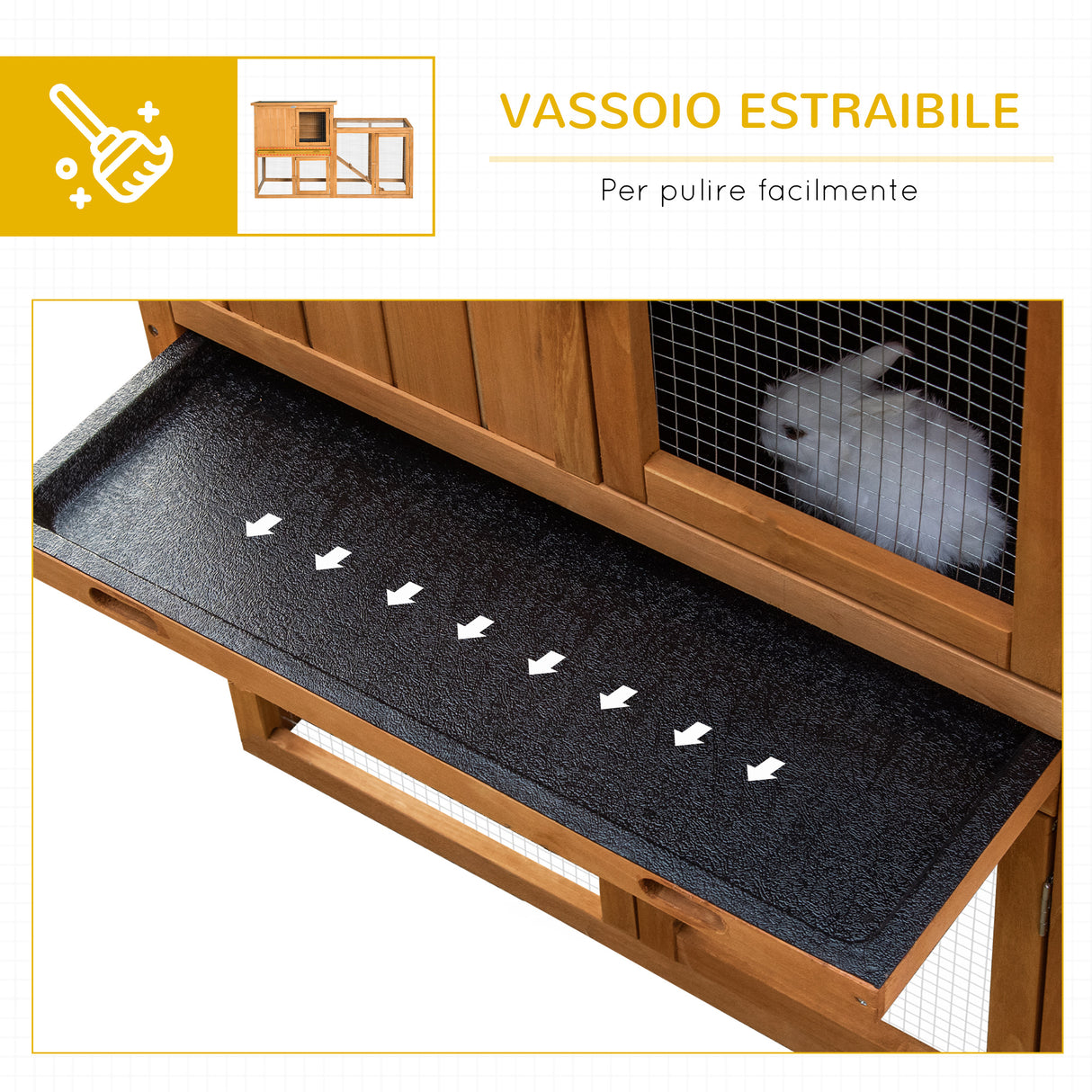 immagine-6-easycomfort-easycomfort-conigliera-a-2-livelli-in-abete-e-acciaio-con-casetta-spazio-aperto-e-vassoio-141x49x86cm