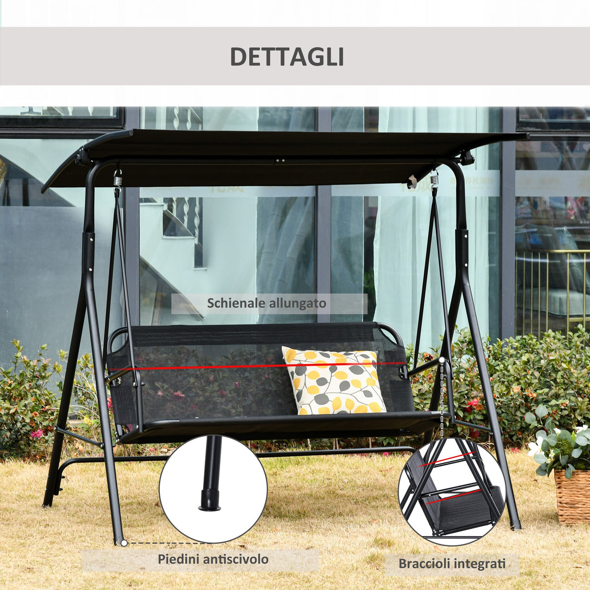 immagine-6-easycomfort-easycomfort-dondolo-da-giardino-terrazza-3-posti-con-tettuccio-parasole-regolabile-metallo-e-textilene-nero-172x110x155cm-ean-8054144135106