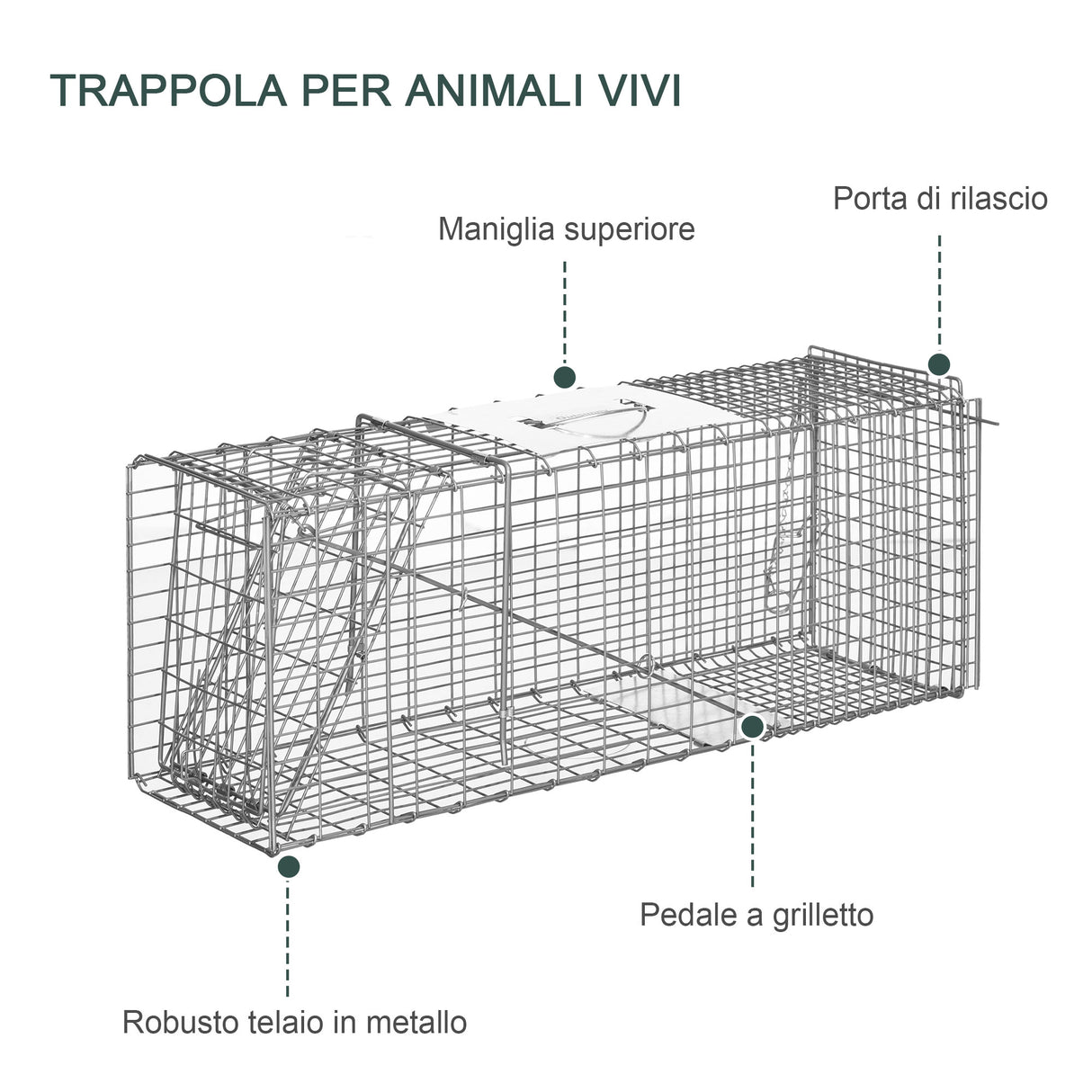 immagine-6-easycomfort-easycomfort-gabbia-trappola-per-animali-vivi-pieghevole-in-acciaio-81x26x34-5cm-argento