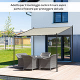 immagine-6-easycomfort-easycomfort-gazebo-pergola-addossata-da-giardino-3x3m-in-metallo-e-poliestere-beige-ean-8055776912103