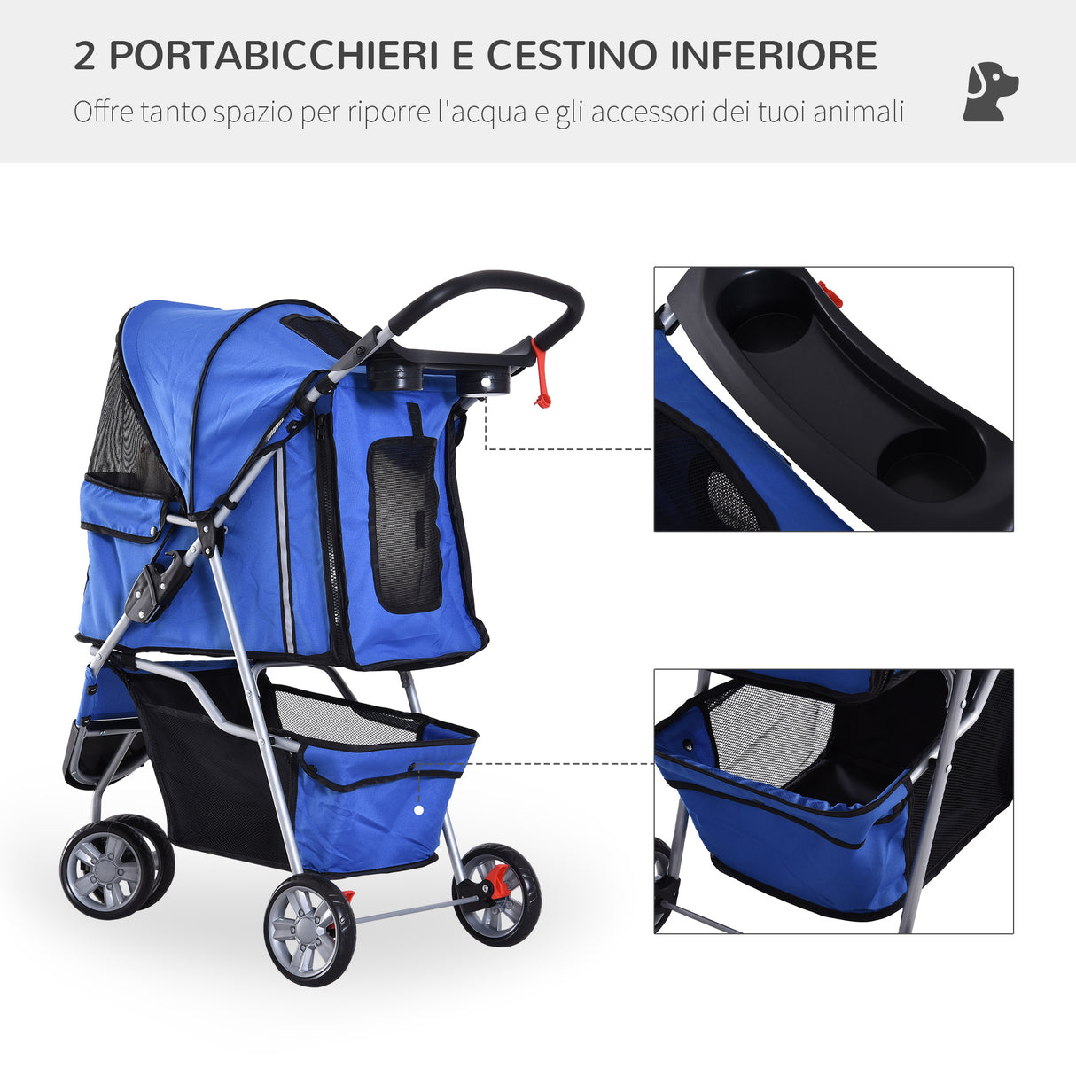 immagine-6-easycomfort-easycomfort-passeggino-per-cani-10-kg-pieghevole-carrello-per-cani-animali-domestici-carrozzina-blu-75-x-45-x-97cm-ean-8054111849494