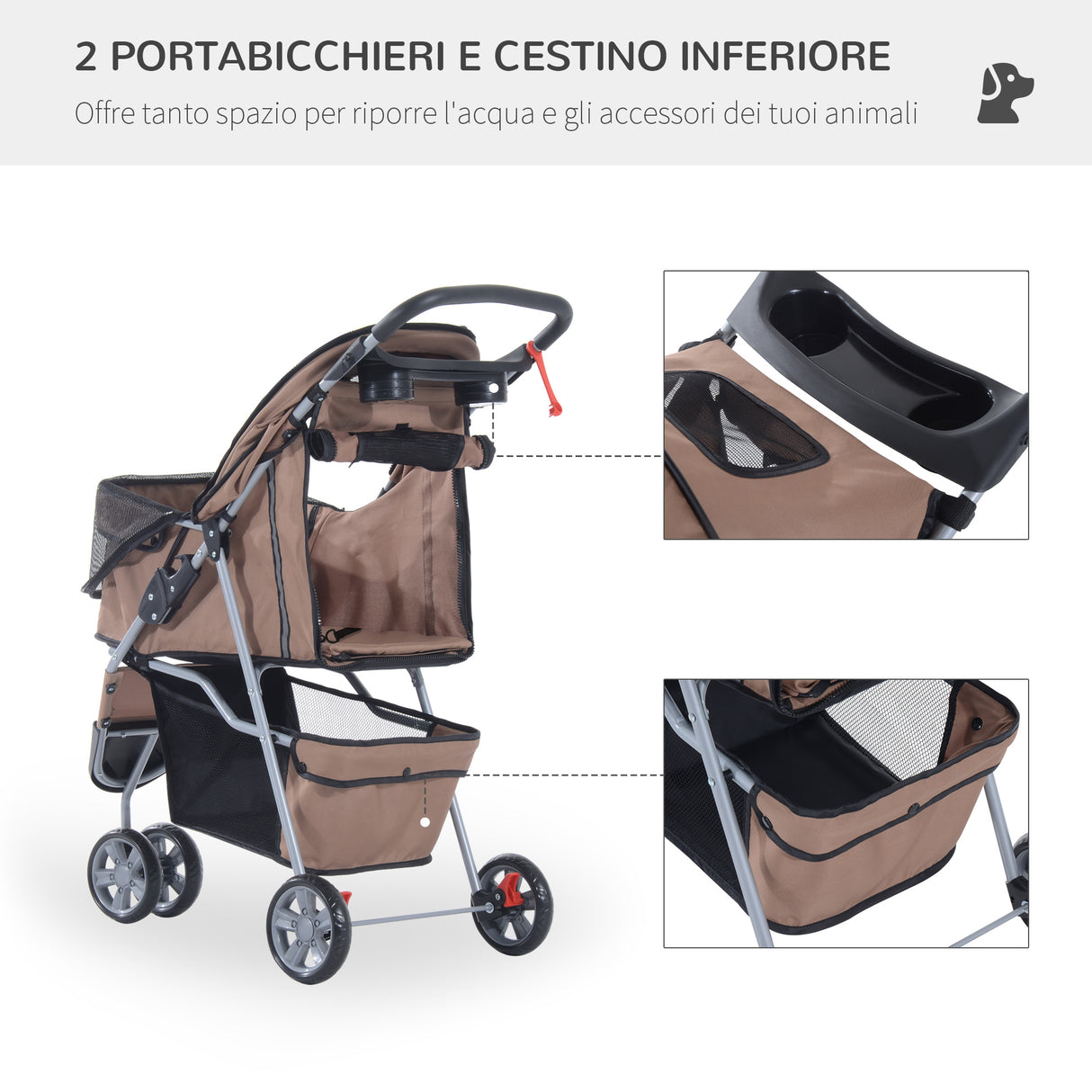 immagine-6-easycomfort-easycomfort-passeggino-per-cani-pieghevole-carrello-per-animali-domestici-carrello-carrozzina-caffe-75-x-45-x-97cm