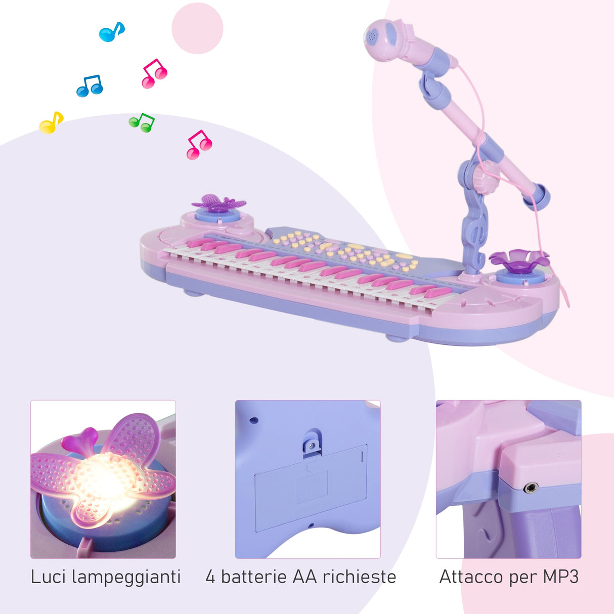 immagine-6-easycomfort-easycomfort-pianola-per-bambini-a-37-tasti-con-sgabello-e-microfono-12-strumenti-e-22-musiche-registrazione-mp3-e-karaoke-rosa