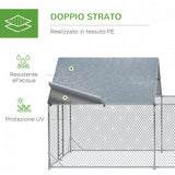 immagine-6-easycomfort-easycomfort-pollaio-da-giardino-per-15-18-galline-in-acciaio-zincato-e-pe-con-tettoia-e-serratura-600x300x195-cm