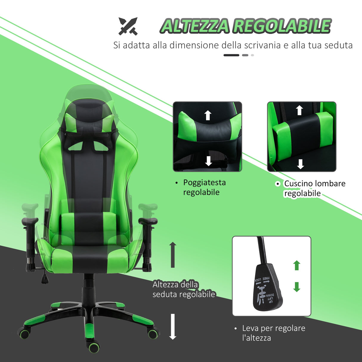 immagine-6-easycomfort-easycomfort-poltrona-da-ufficio-gaming-girevole-reclinabile-nero-e-verde-ecopelle-ean-8055776913452