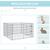 immagine-6-easycomfort-easycomfort-recinto-per-cani-gatti-cuccioli-roditori-recinzione-rete-gabbia-8-pezzi-76-x-61cm-nero-ean-8054111843324