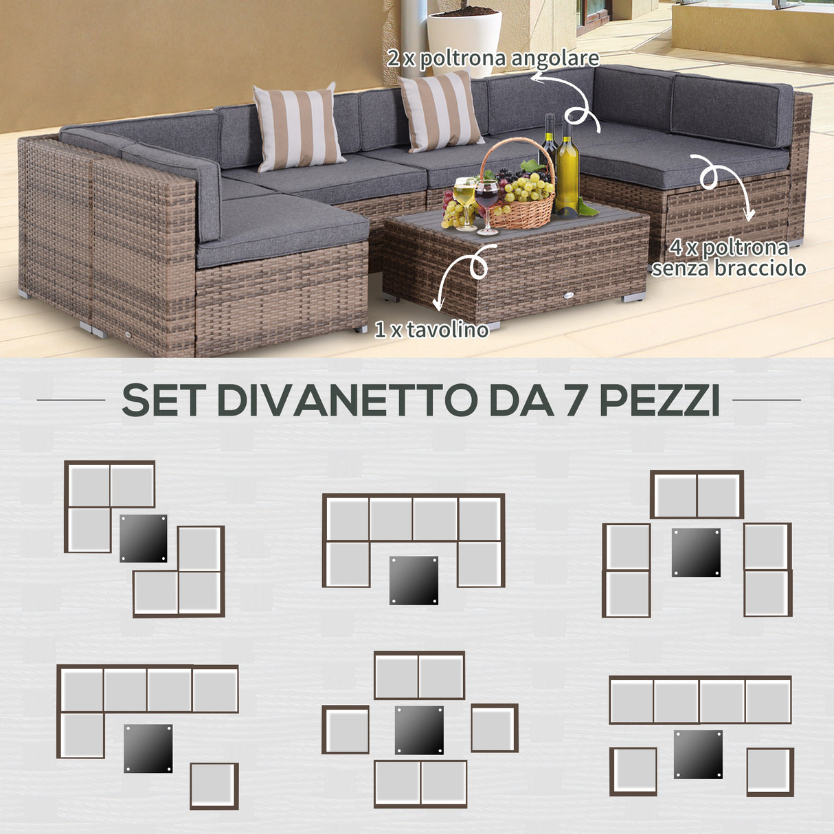 immagine-6-easycomfort-easycomfort-salotto-da-giardino-in-rattan-da-7-pezzi-con-tavolino-e-divano-modulabile-con-cuscini-grigio