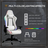 immagine-6-easycomfort-easycomfort-sedia-da-gaming-luminosa-con-luci-a-led-altezza-regolabile-in-similpelle-bianca