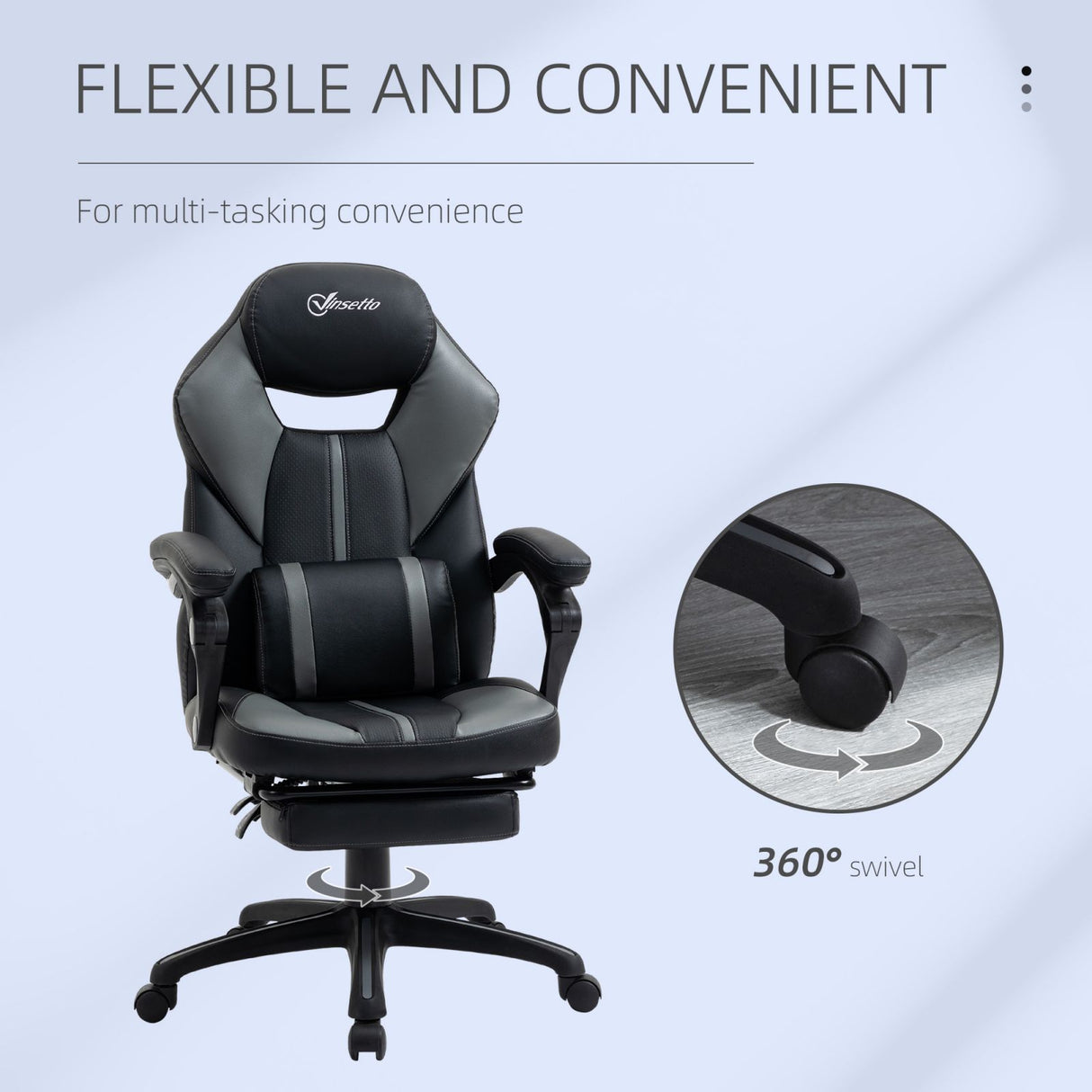 immagine-6-easycomfort-easycomfort-sedia-da-ufficio-imbottita-con-altezza-regolabile-sedia-ergonomica-reclinabile-per-computer-con-poggiapiedi-estraibile-in-similpelle-nera-e-grigia