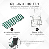 immagine-6-easycomfort-easycomfort-sedia-sdraio-da-spiaggia-da-2-pezzi-pieghevole-e-reclinabile-lettini-prendisole-da-giardino-con-cuscino-imbottito-verde-e-bianco-ean-8054144138640