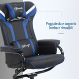 immagine-6-easycomfort-easycomfort-set-2-pezzi-poltrona-gaming-reclinabile-inclinabile-a-130-con-sgabello-poggiapiedi-nero-e-blu-scuro