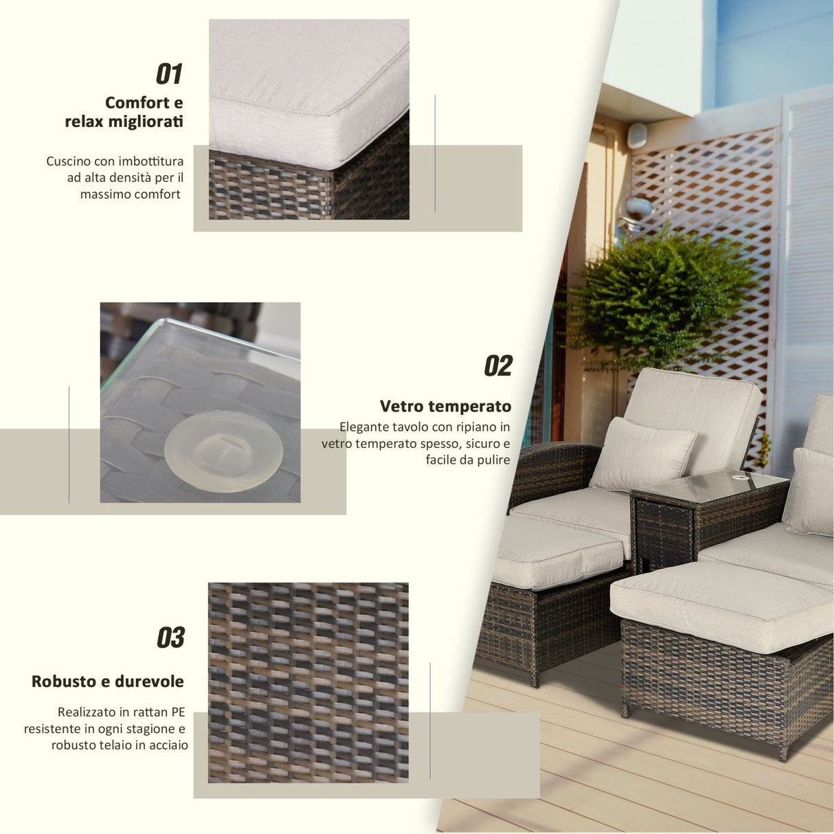 immagine-6-easycomfort-easycomfort-set-2-poltroncine-da-giardino-reclinabili-con-poggiapiedi-e-tavolino-in-pe-rattan-marrone-ean-8055776912936