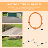 immagine-6-easycomfort-easycomfort-set-agility-dog-portatile-con-anello-e-sbarra-multiuso-e-salvaspazio-con-borsa-da-trasporto-inclusa-74-5x66x91cm-bianco-e-arancione