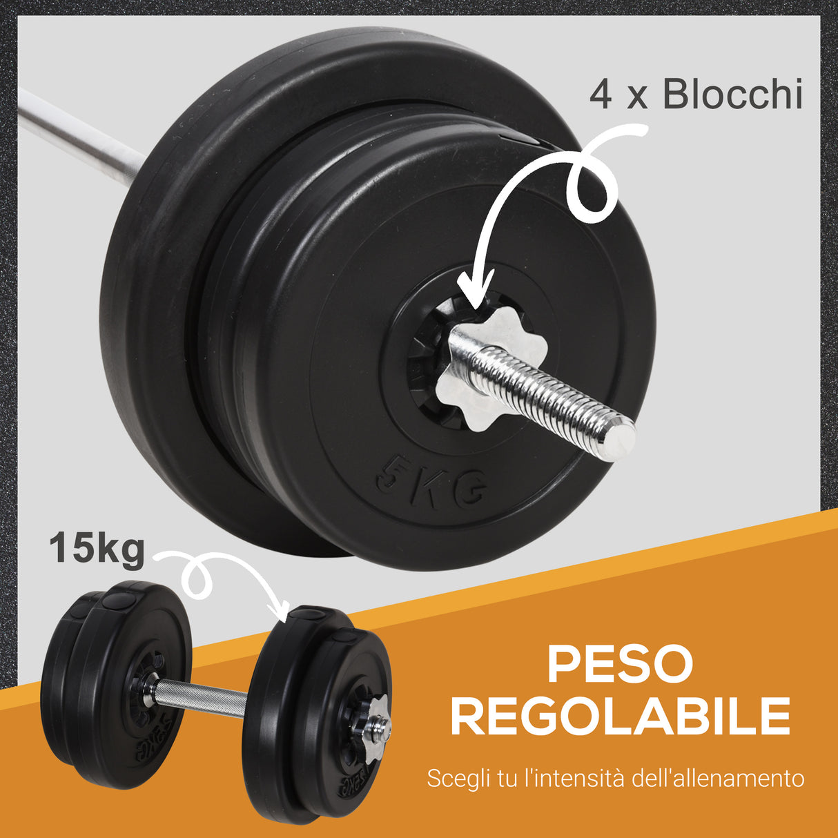 immagine-6-easycomfort-easycomfort-set-bilanciere-e-dischi-65kg-con-2-manubri-pesi-bilanciere-palestra-manubri-con-14-dischi-in-acciaio-e-plastica