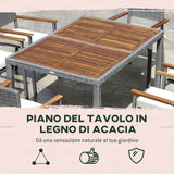 immagine-6-easycomfort-easycomfort-set-da-giardino-7-pezzi-tavolo-in-acciaio-e-6-sedie-in-legno-e-rattan-con-cuscini-grigio