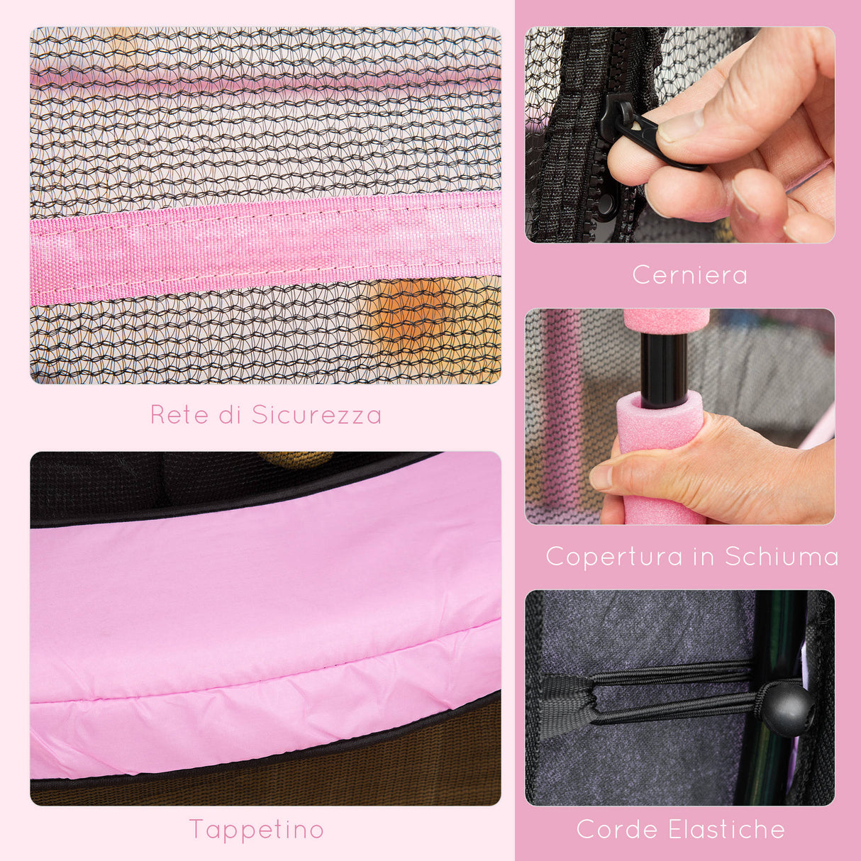 immagine-6-easycomfort-easycomfort-tappeto-elastico-per-bambini-3-6-anni-con-rete-bordo-imbottito-e-corde-elastiche-trampolino-da-giardino-140x158cm-rosanero