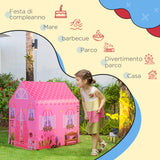 immagine-6-easycomfort-easycomfort-tenda-da-gioco-rosa-per-bambina-3-anni-93-x-69-x-103-cm-idea-regalo-tema-principessa