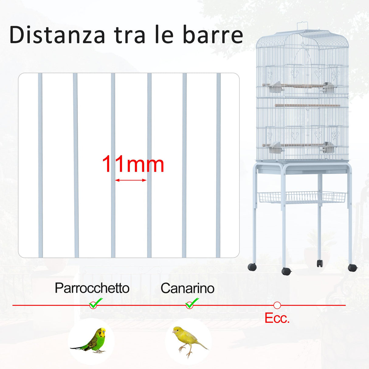 immagine-6-easycomfort-easycomfort-voliera-per-uccellini-con-ruote-alta-153cm-in-metallo-trespoli-e-altalena-ean-8054144130057