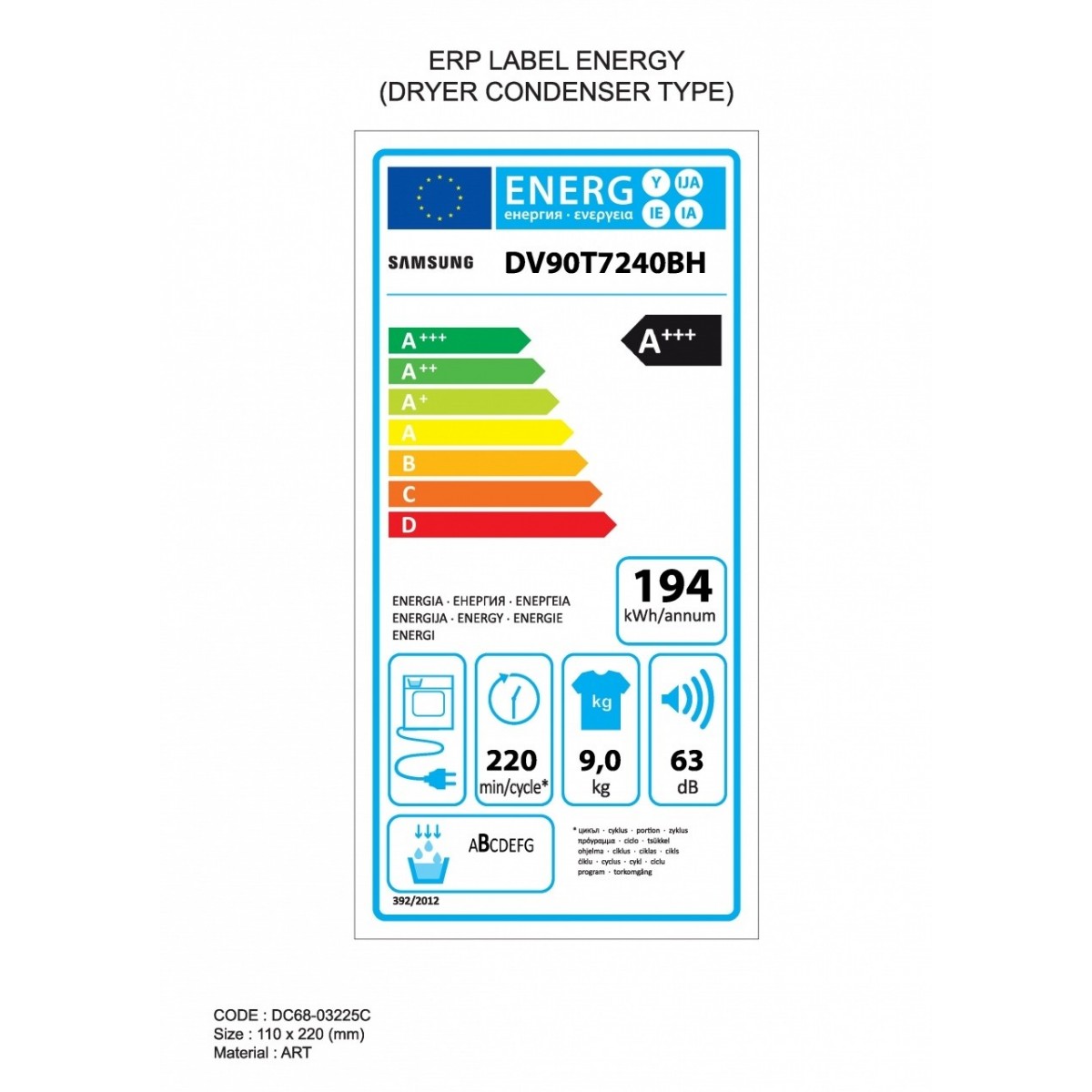 immagine-6-samsung-asciugatrice-samsung-dv90t7240bh-9-kg-ai-control-quick-dry-a-ean-8806090579448