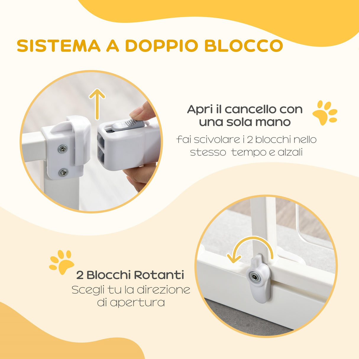 immagine-7-easycomfort-easycomfort-cancelletto-per-cani-e-animali-domestici-cancellino-con-larghezza-regolabile-fino-a-80cm-chiusura-automatica-bianco-ean-8054144130149