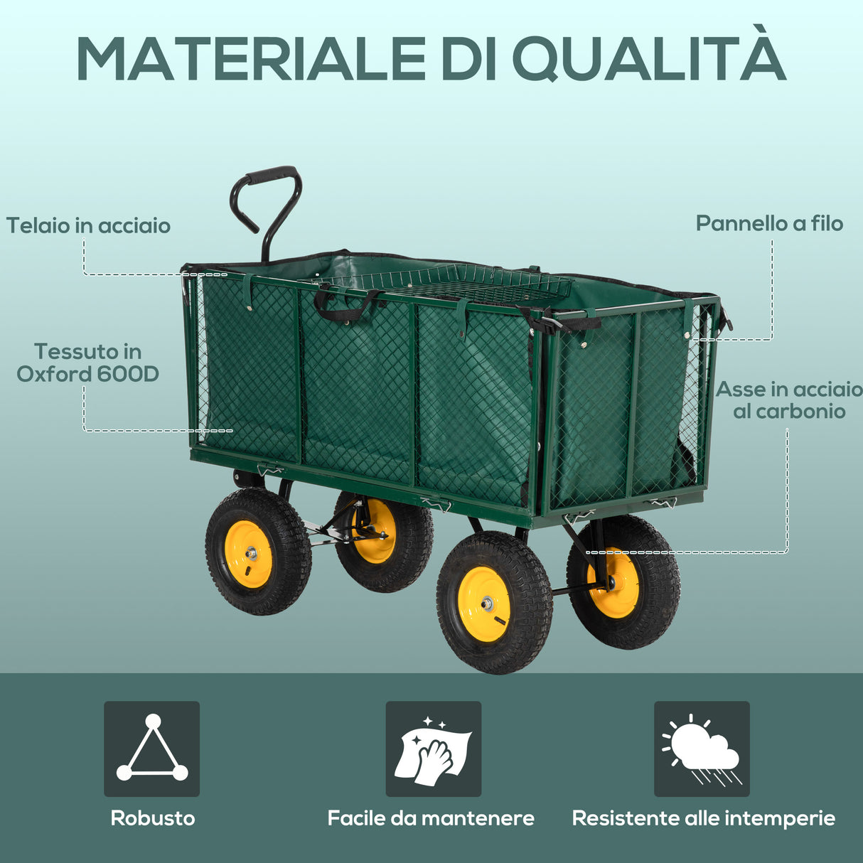 immagine-7-easycomfort-easycomfort-carrello-da-giardino-in-acciaio-con-pareti-laterali-ribaltabili-e-4-ruote-capienza-342l-verde