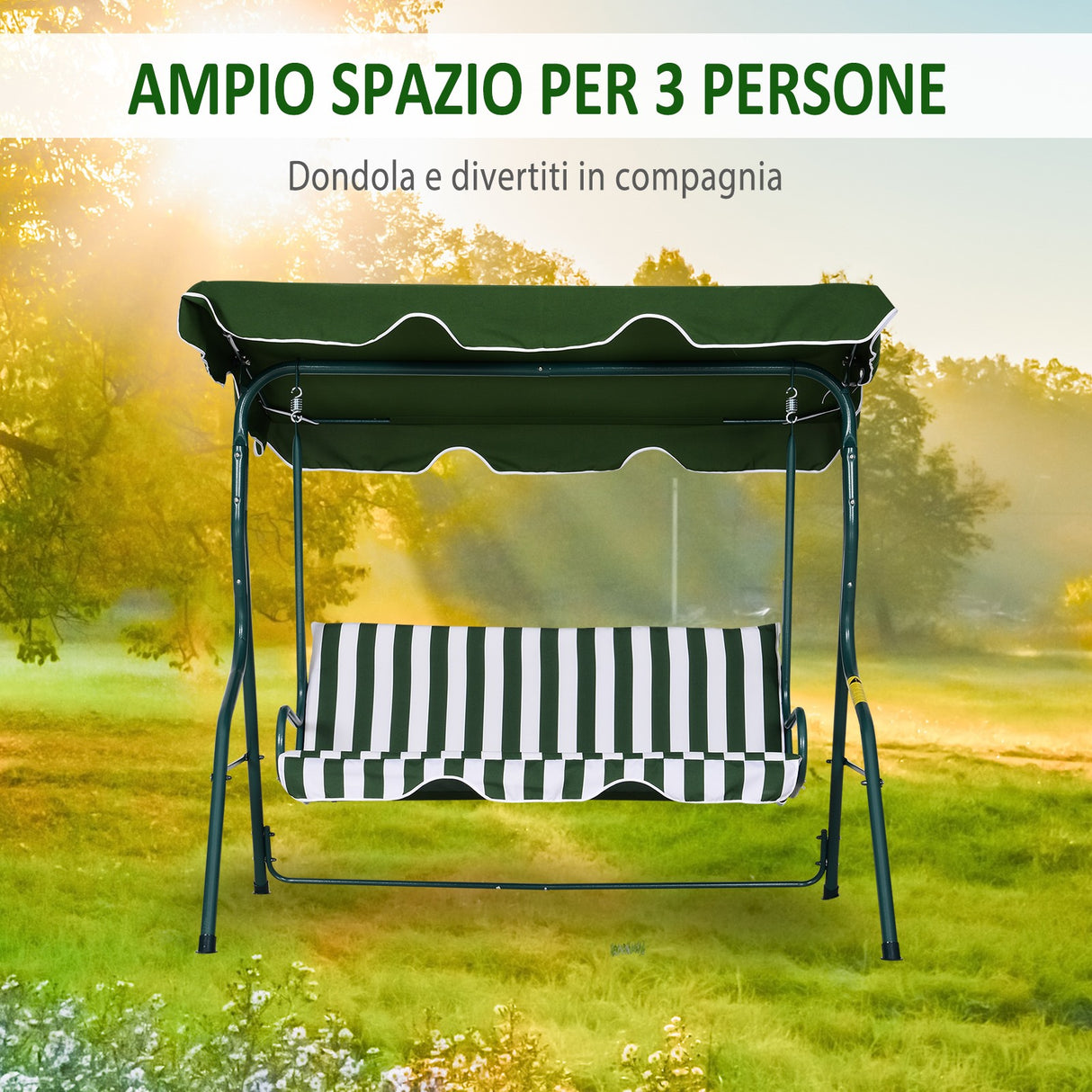 immagine-7-easycomfort-easycomfort-dondolo-da-giardino-3-posti-con-tettuccio-dondolo-da-esterno-in-acciaio-fino-200-kg-strisce-verde-e-bianco-170x110x153cm-ean-8054144132563