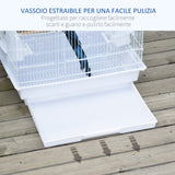 immagine-7-easycomfort-easycomfort-gabbia-per-uccelli-con-trespoli-altalena-e-ciotole-voliera-in-metallo-e-plastica-46-5x35-5x92cm-bianco