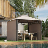 immagine-7-easycomfort-easycomfort-gazebo-da-giardino-3x3-m-con-tenda-parasole-laterale-altezza-288-cm-cachi