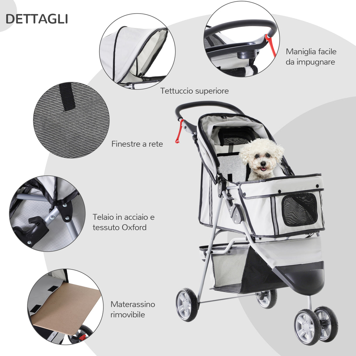 immagine-7-easycomfort-easycomfort-passeggino-per-cani-pieghevole-carrello-per-animali-domestici-carrello-carrozzina-grigio-75-x-45-x-97cm-ean-8054111849579