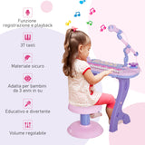 immagine-7-easycomfort-easycomfort-pianola-per-bambini-a-37-tasti-con-sgabello-e-microfono-12-strumenti-e-22-musiche-registrazione-mp3-e-karaoke-rosa