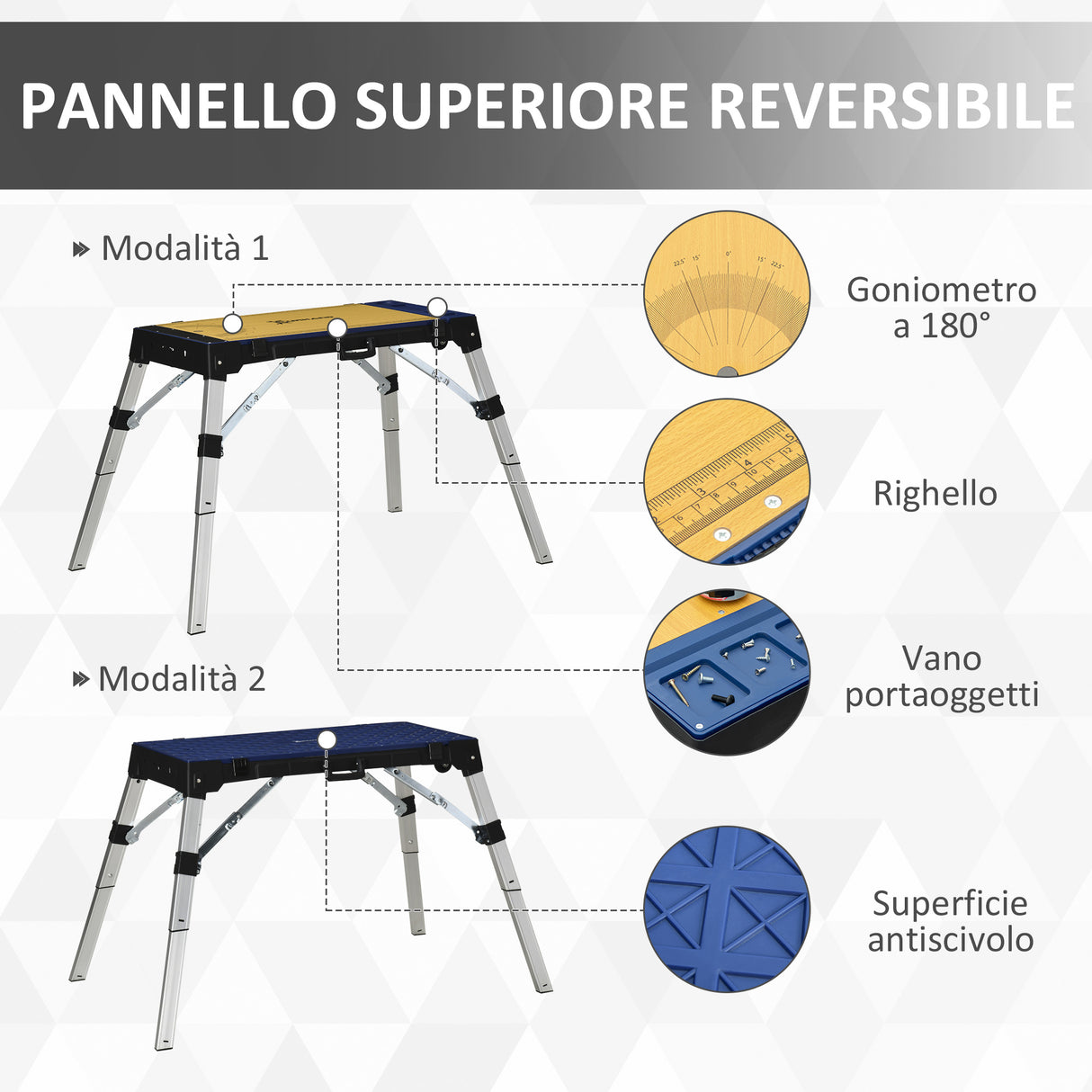immagine-7-easycomfort-easycomfort-piattaforma-da-lavoro-4-in-1-pieghevole-banco-da-lavoro-impalcatura-lettino-sottomacchina-e-carrello
