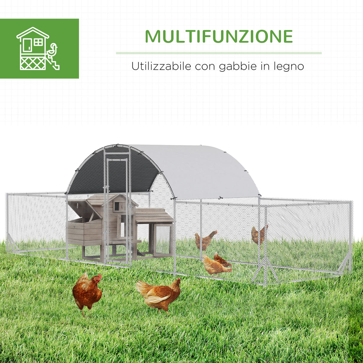 immagine-7-easycomfort-easycomfort-pollaio-da-giardino-per-12-14-galline-in-acciaio-zincato-e-pe-con-tettoia-e-serratura-660x190x195-cm