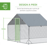 immagine-7-easycomfort-easycomfort-pollaio-da-giardino-per-15-18-galline-in-acciaio-zincato-e-pe-con-tettoia-e-serratura-600x300x195-cm